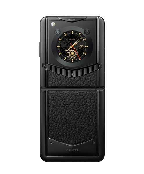 VERTU IRON FLIP｜カーボン VERTU IRONFLIP PHONE CARBON TEXTURE AUSPICIOUS PHOENIX